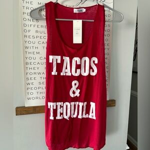 Tacos and Tequila shirt NWT Large